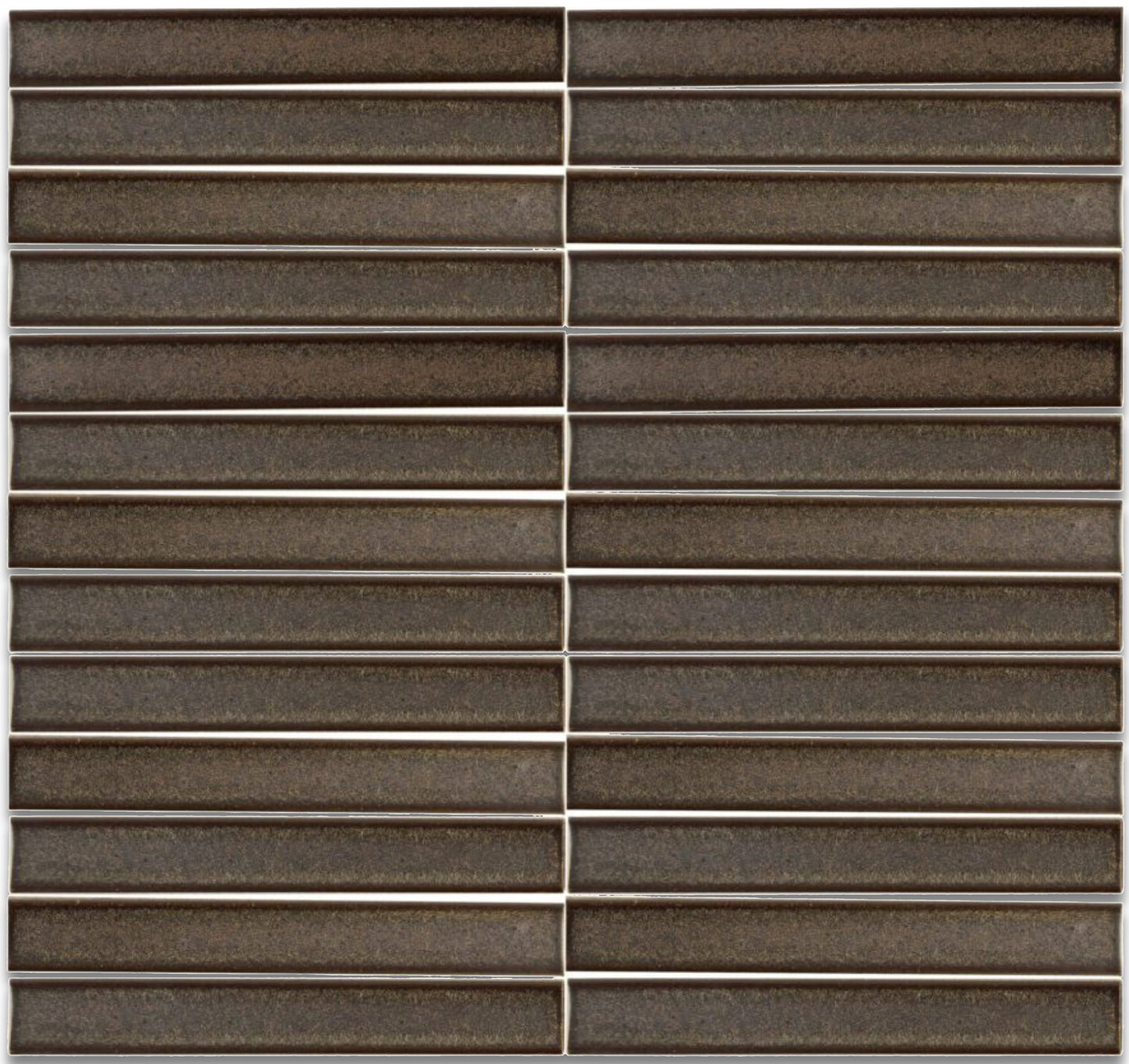Stramus | 1"x6" Metallic Porcelain Mosaic Wall Tile