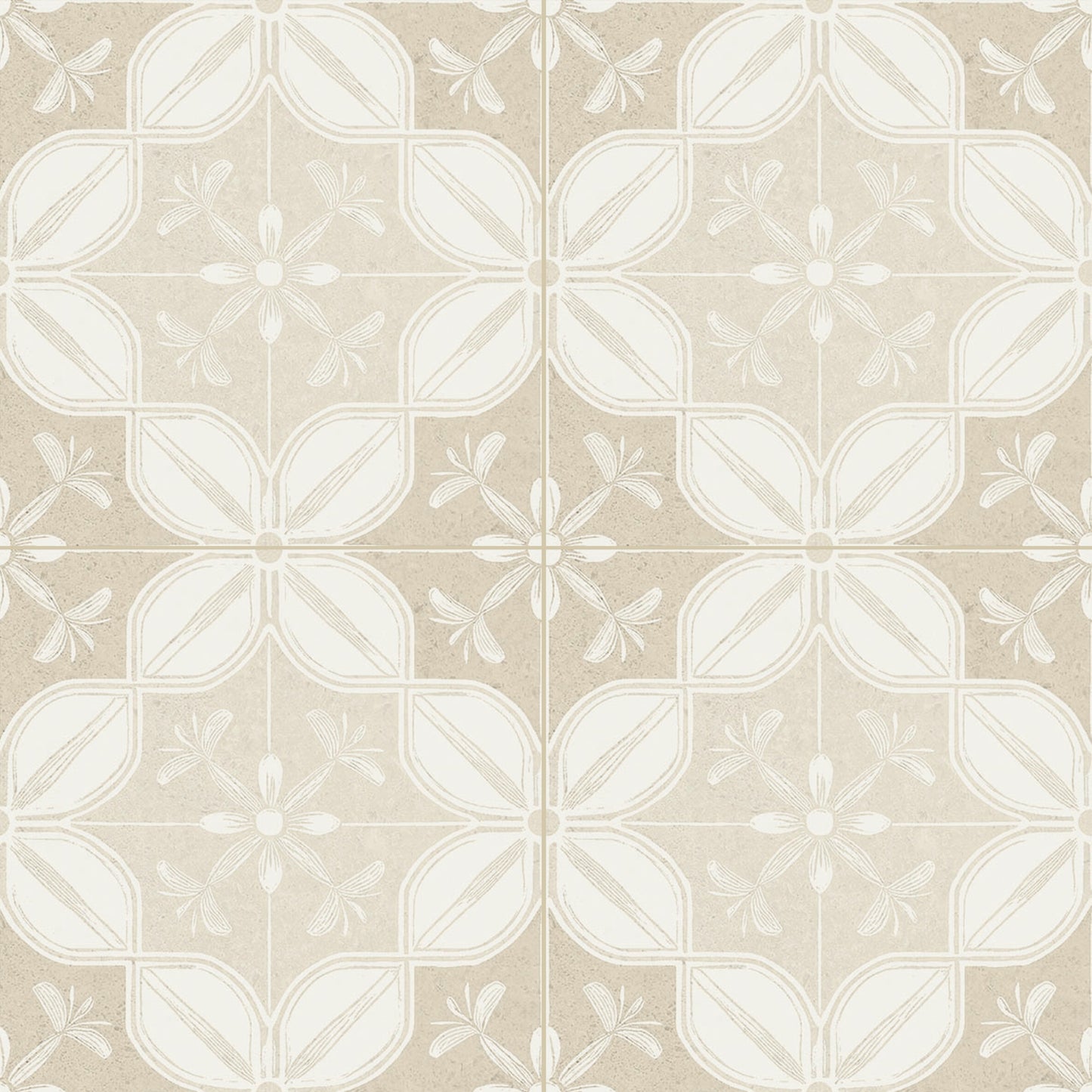 Flora Moda | 6"x6" Senda Porcelain Encaustic Look Floor & Wall Tile