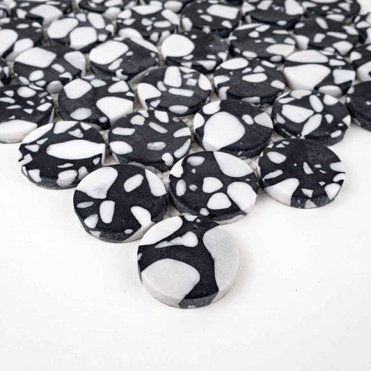 Terrazzo Living | 2" Penny Terrazzo Mosaic Floor & Wall Tile