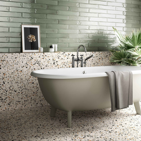 Fralisse | 8"x8" Ceramic Terrazzo Look Floor & Wall Tile