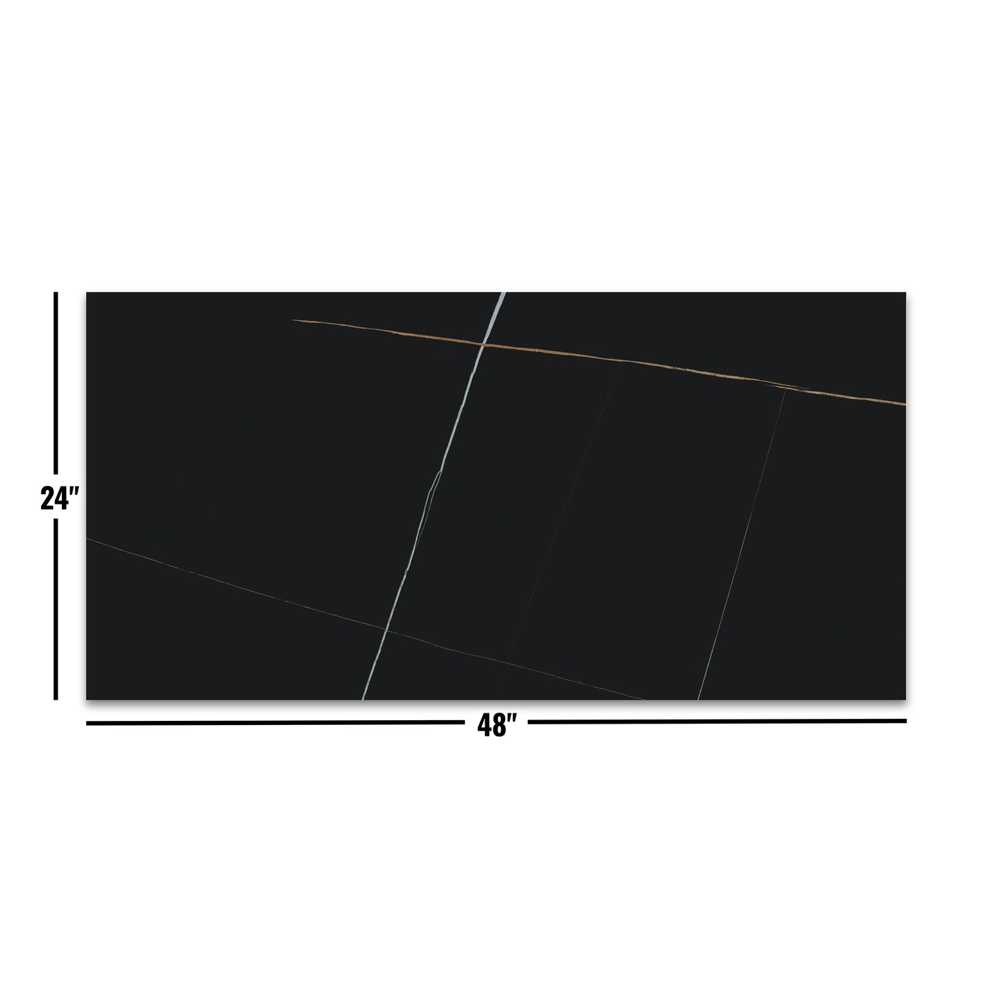 Dream | 24"x48" Laurent Gold Polished Porcelain Marble Look Floor & Wall Tile