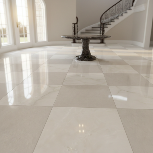 Precious Checkerboard | 24"x24" Marble Look Floor & Wall Tile
