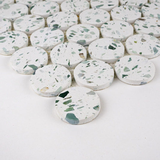 Terrazzo Living | 2" Penny Terrazzo Mosaic Floor & Wall Tile