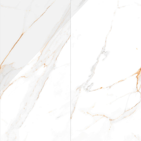 Regal Carrara Gold | 24"x48" Porcelain Marble Look Floor & Wall Tile