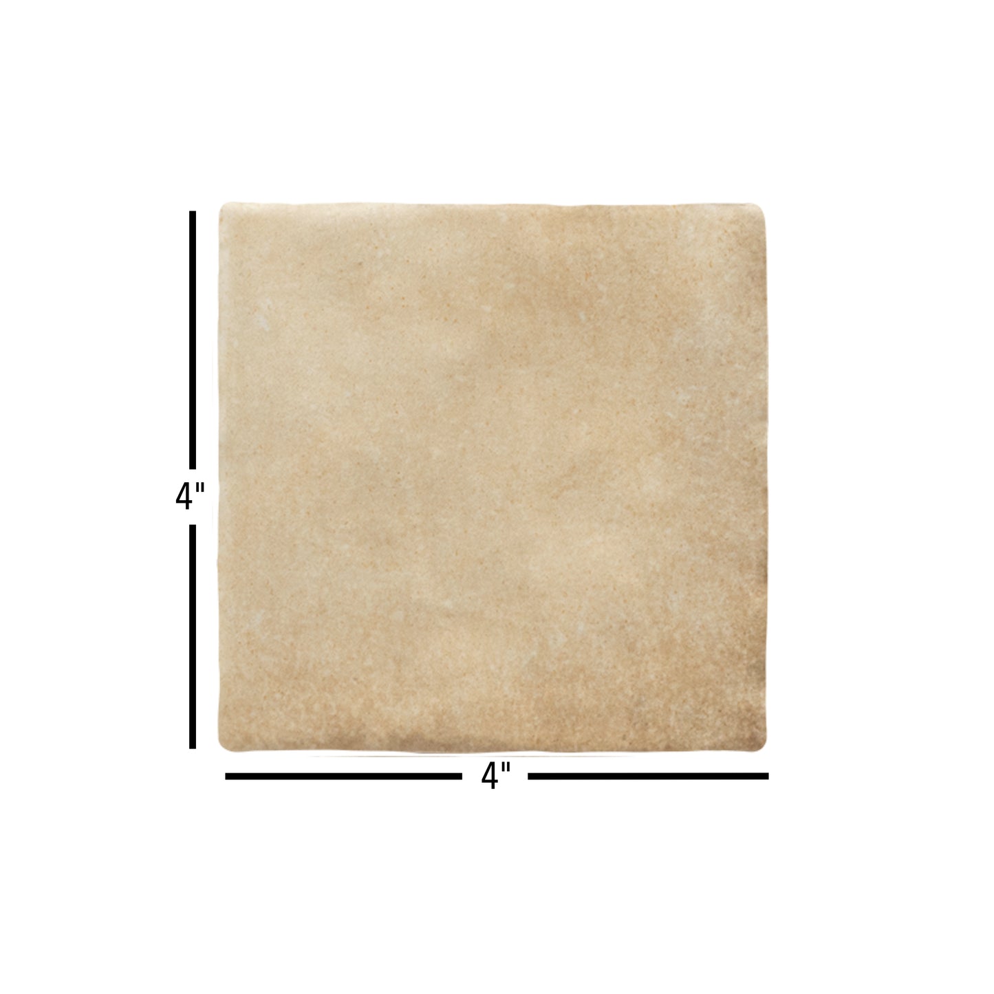 Sabbia Zellige | 4"x4" Ceramic Zellige Wall Tile
