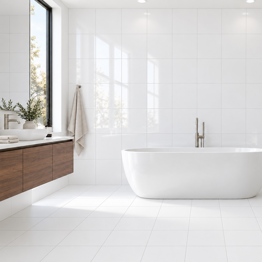 Black & White | 12"x12" Porcelain Floor & Wall Tile