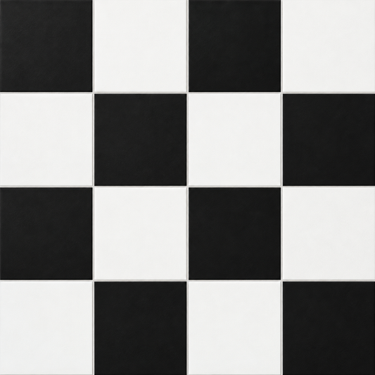 Classic Checker | 12"x12" Porcelain Checkerboard Floor & Wall Tile