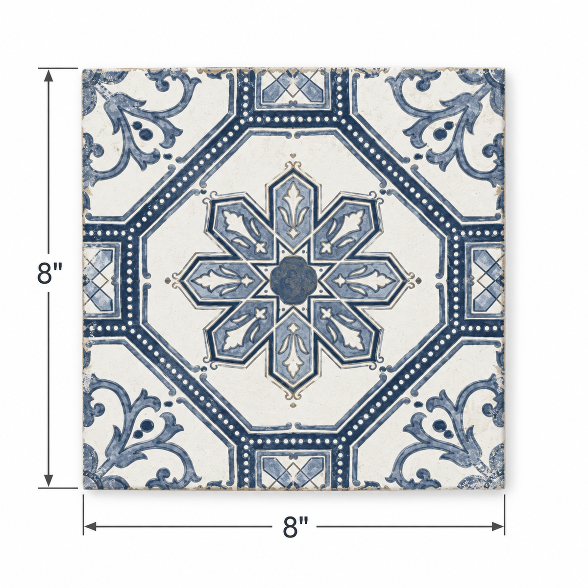 Excella | 8"x8" Porcelain Decorative Floor & Wall Tile