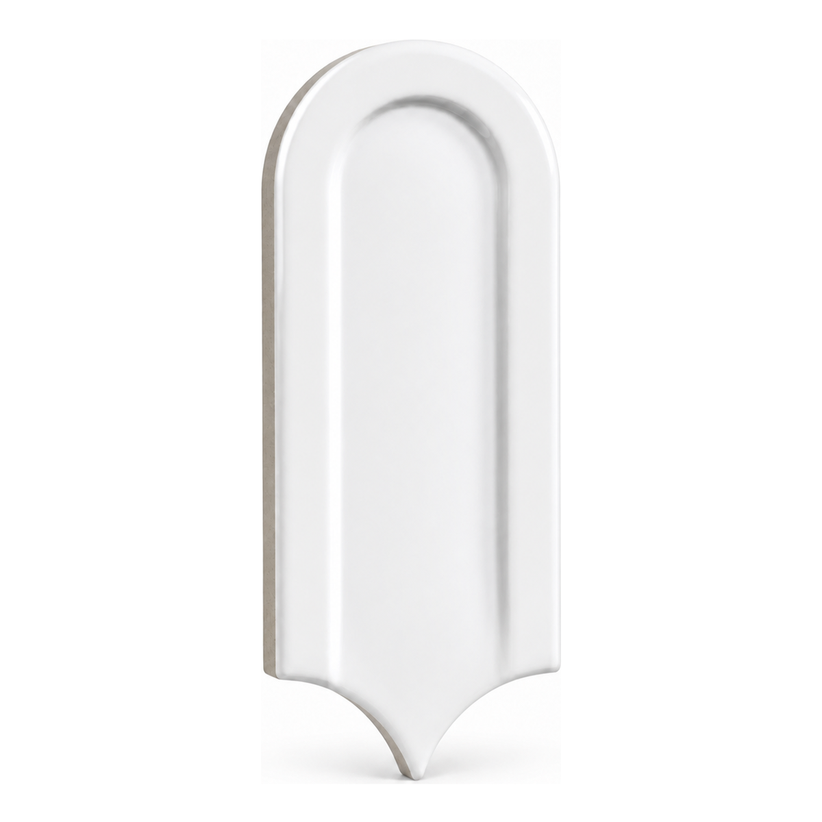 Gala | 3"x8.5" Elongated Beveled Fan Ceramic Wall Tile
