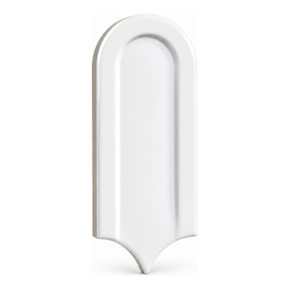 Gala | 3"x8.5" Elongated Beveled Fan Ceramic Wall Tile