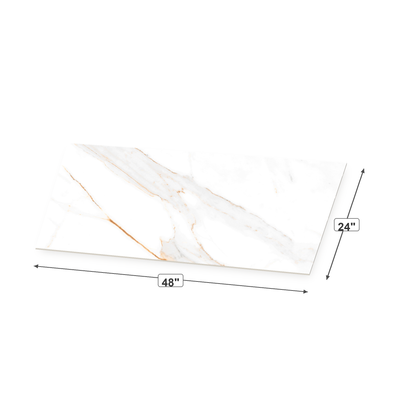 Regal Carrara Gold | 24"x48" Porcelain Marble Look Floor & Wall Tile
