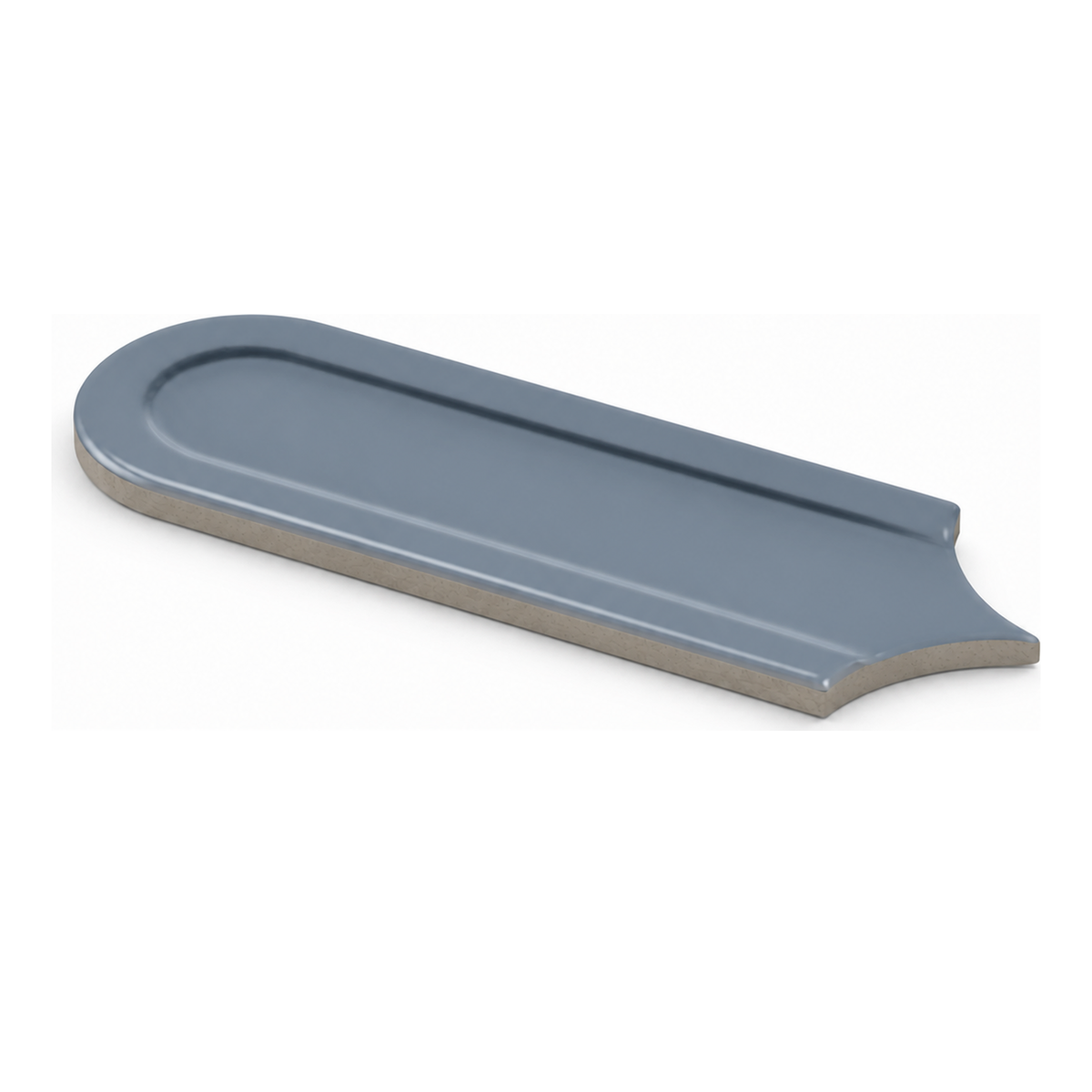 Gala | 3"x8.5" Elongated Beveled Fan Ceramic Wall Tile