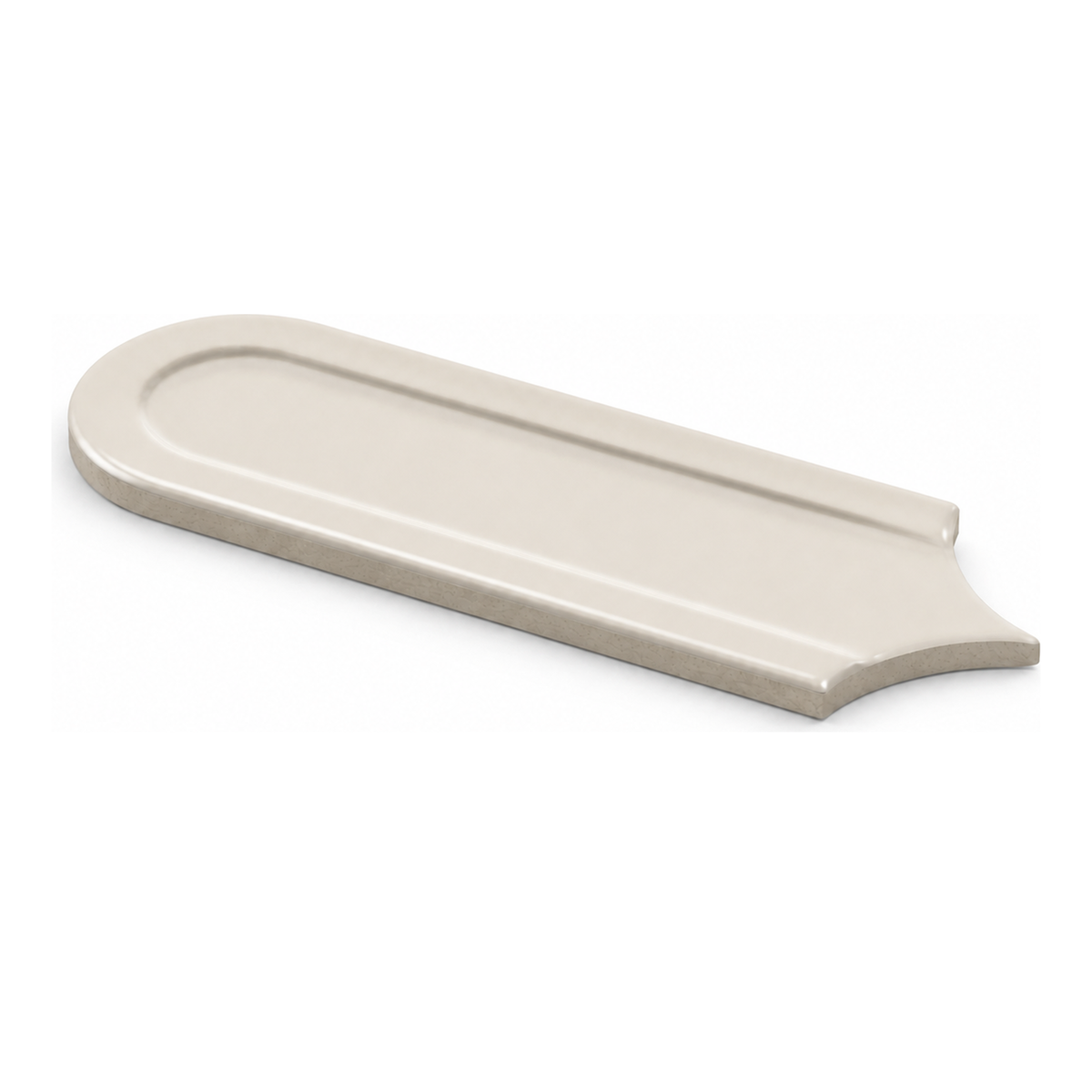 Gala | 3"x8.5" Elongated Beveled Fan Ceramic Wall Tile