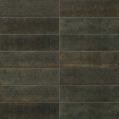 Artifact Reactive | 2.5"x9" Handmade-Look Porcelain Deco Wall Tile