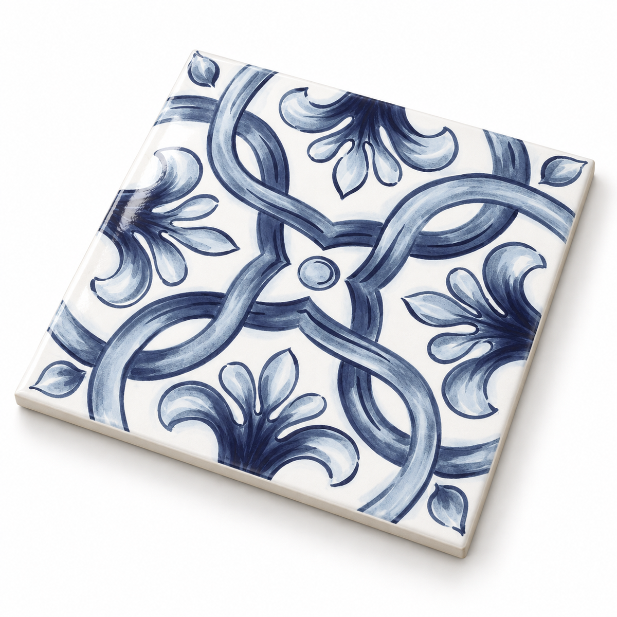 Amaras | 8"x8" Maiolica Deco Floor & Wall Tile
