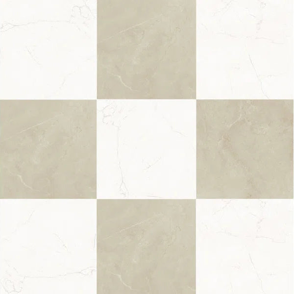 Sophia Checkerboard | 12"x12" Porcelain Marble Look Floor & Wall Tile