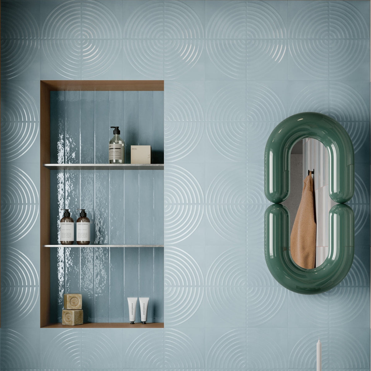 Auralis | 8"x8" Porcelain Deco Floor & Wall Tile