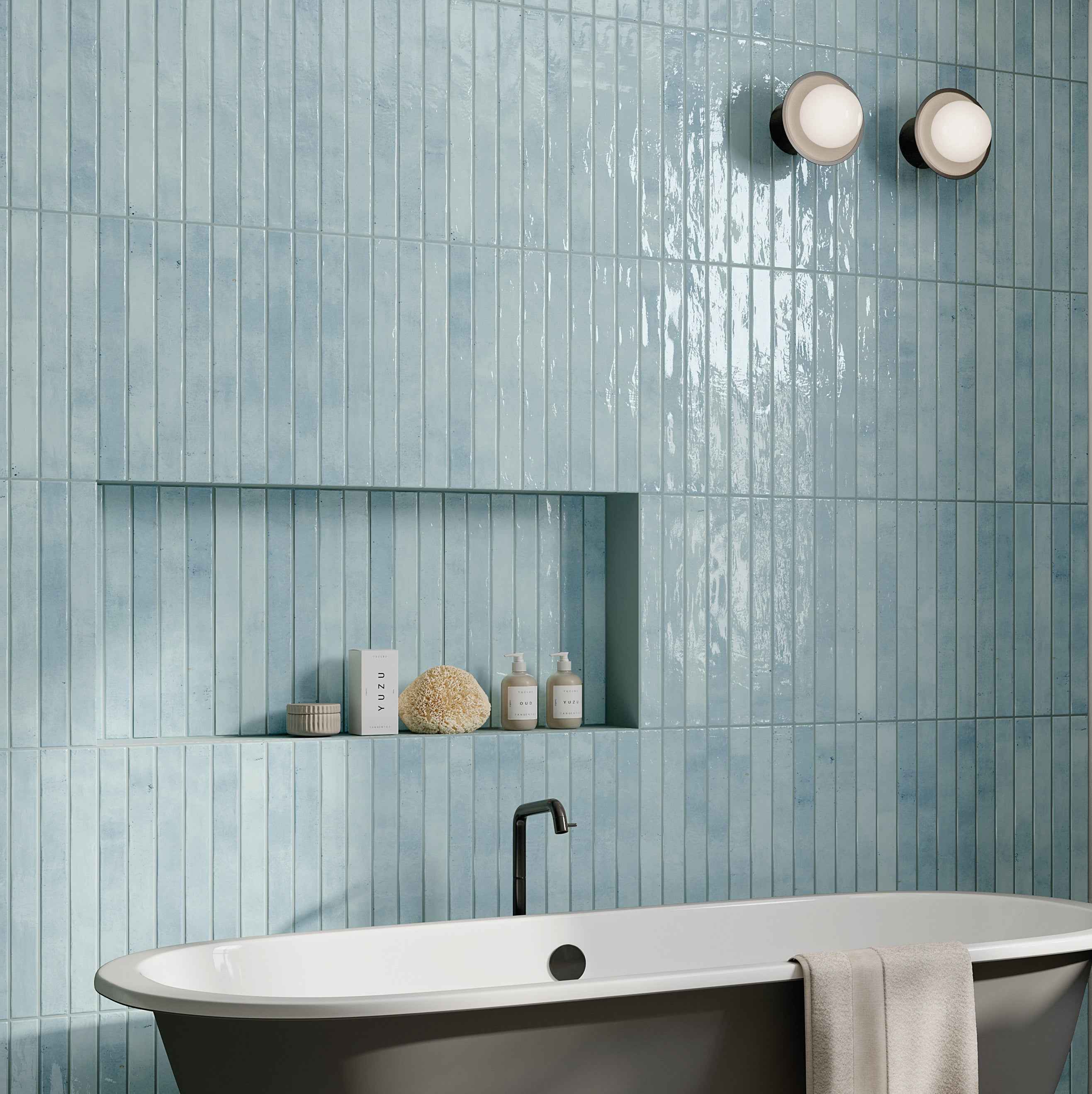 Color Wheel | 2"x 18" Porcelain Brick Look Wall Tile
