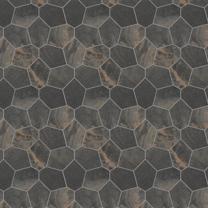 Bergen | 12"x12" Porcelain Leaves Mosaic Tile