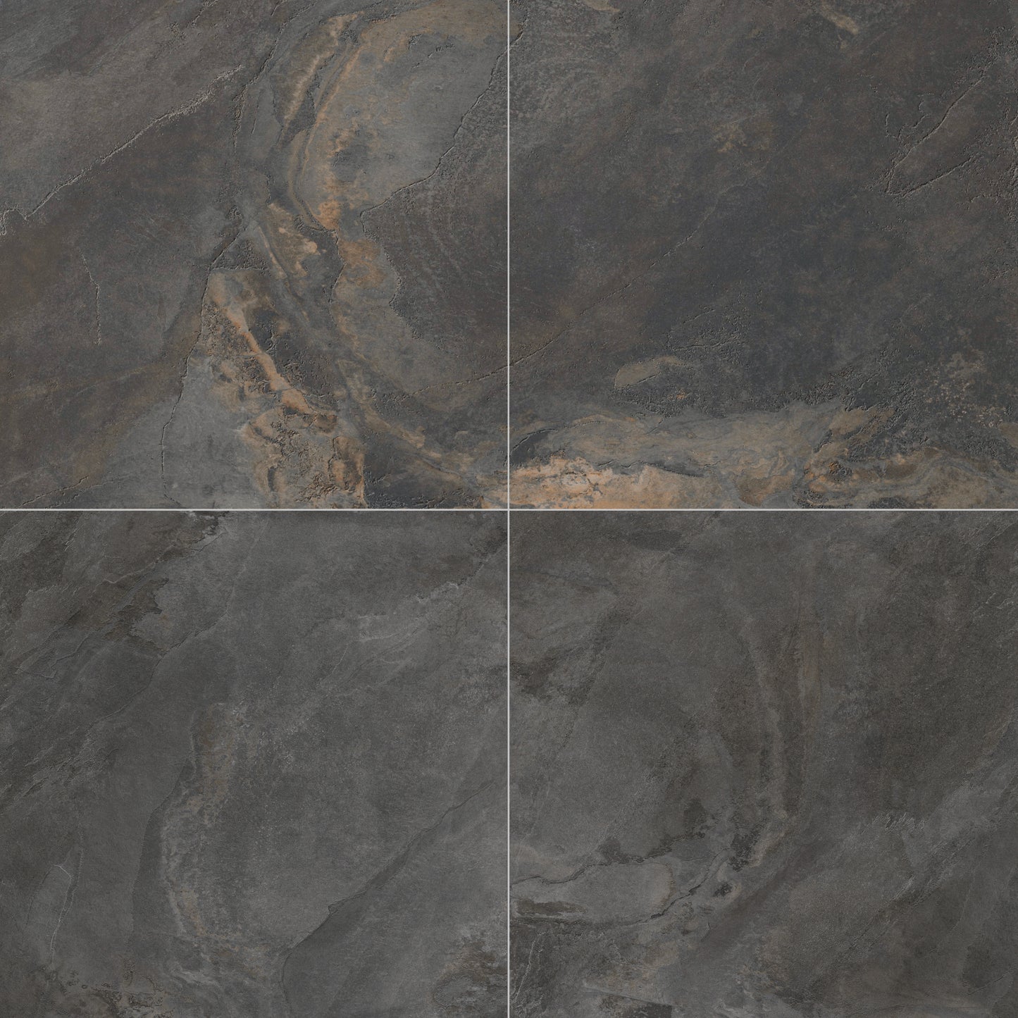 Bergen 24"x24" Porcelain Stone Look Floor & Wall Tile