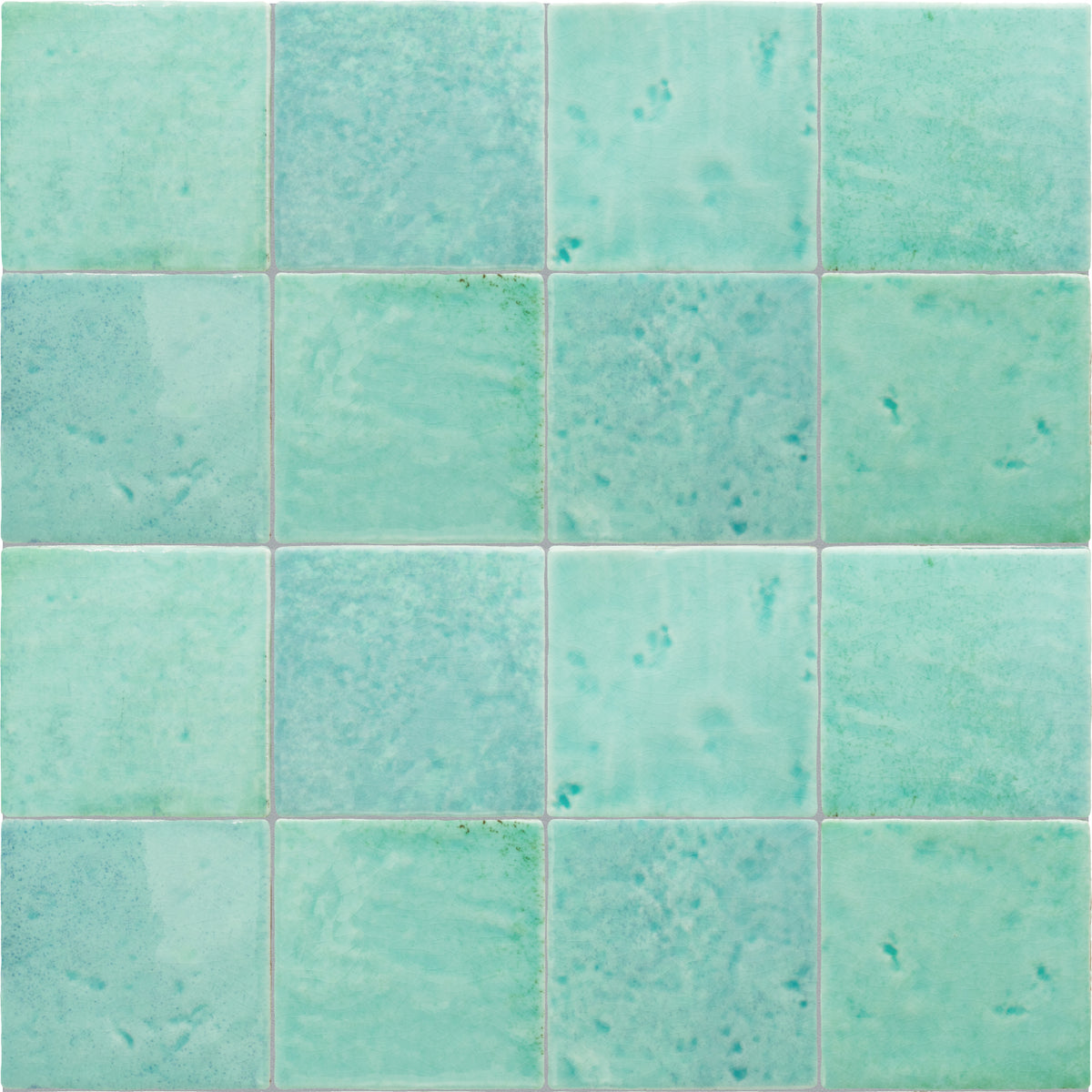 Meora | 4"x4" Ceramic Handmade Look Crackle Wall Tile