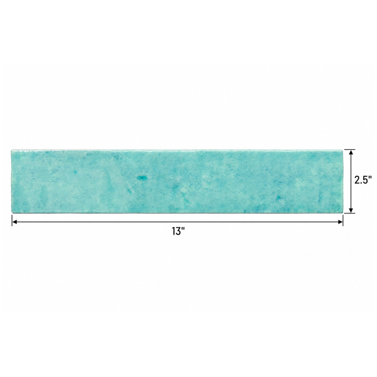 Meora | 2.5"x13" Ceramic Handmade Look Crackle Wall Tile
