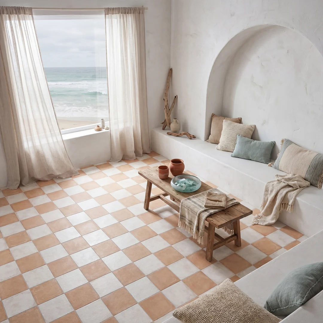 Amaras Checkerboard | 8"x8" Porcelain Floor & Wall Tile