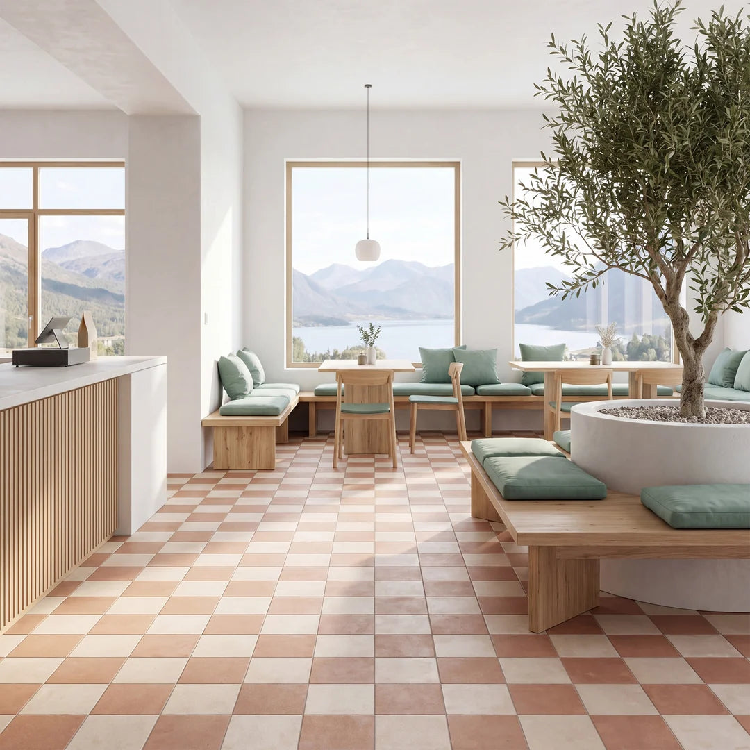 Amaras Checkerboard | 8"x8" Porcelain Floor & Wall Tile