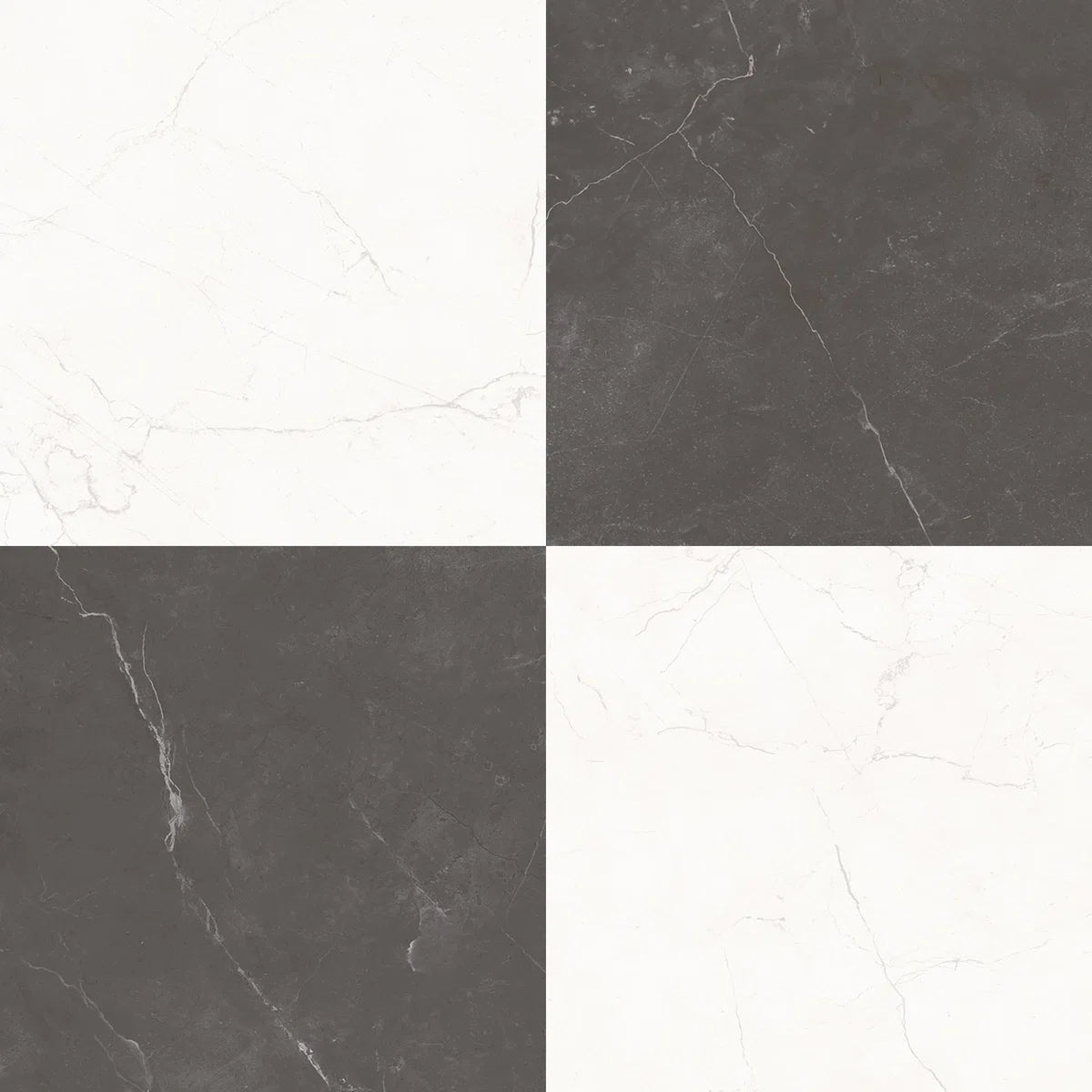 Sophia Checkerboard | 12"x12" Porcelain Marble Look Floor & Wall Tile
