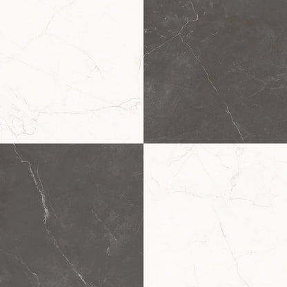 Sophia Checkerboard | 12"x12" Porcelain Marble Look Floor & Wall Tile