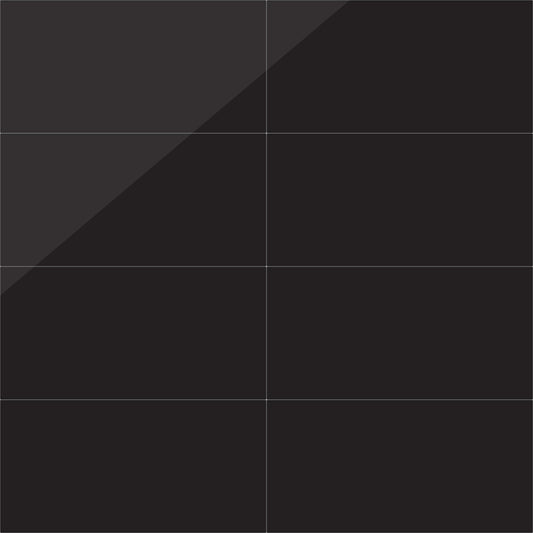 Black & White | 12" x 24" Porcelain Floor & Wall Tile