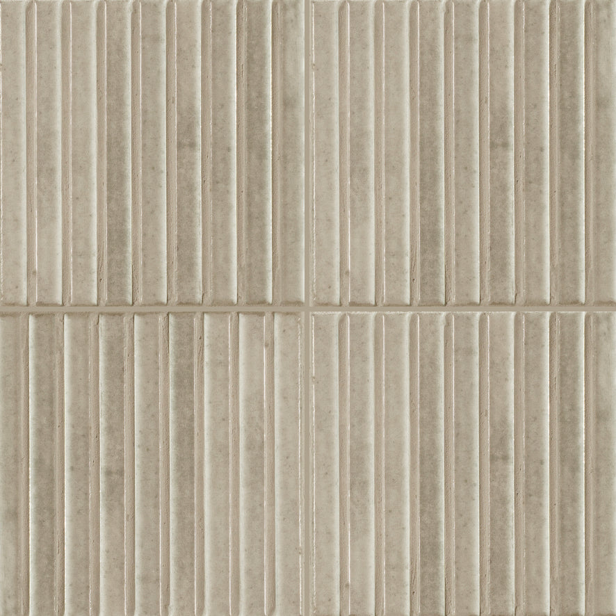 Kit Kat | 6"x6" Porcelain Fluted Wall Tile