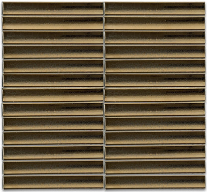 Stramus | 1"x6" Metallic Porcelain Mosaic Wall Tile
