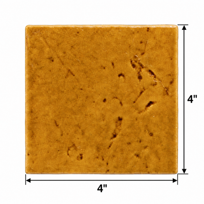 Meora | 4"x4" Ceramic Handmade Look Crackle Wall Tile