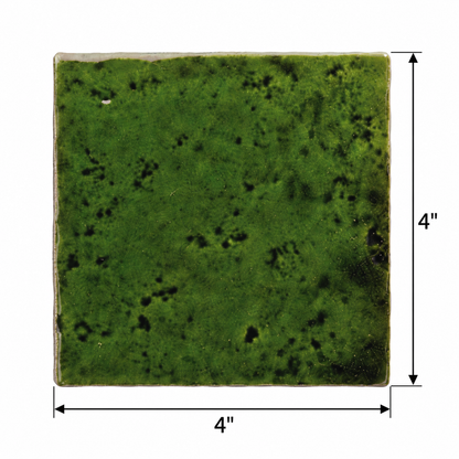 Meora | 4"x4" Ceramic Handmade Look Crackle Wall Tile