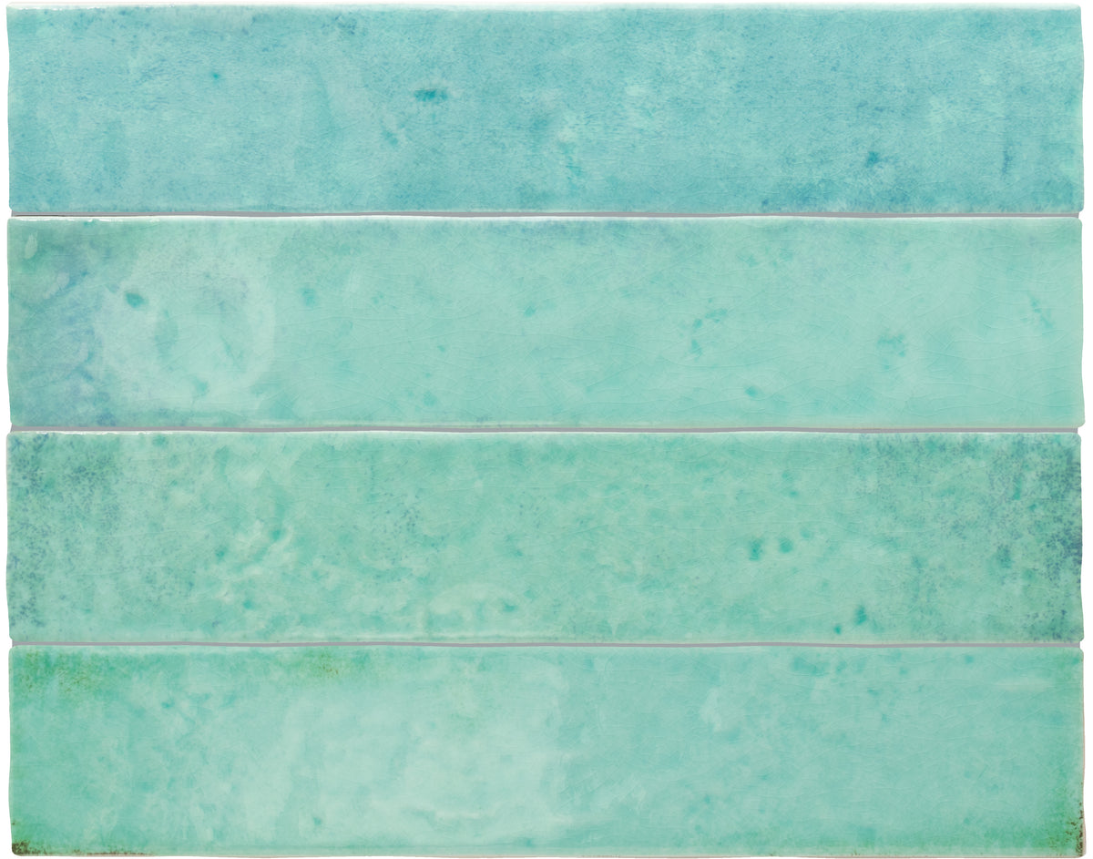 Meora | 2.5"x13" Ceramic Handmade Look Crackle Wall Tile