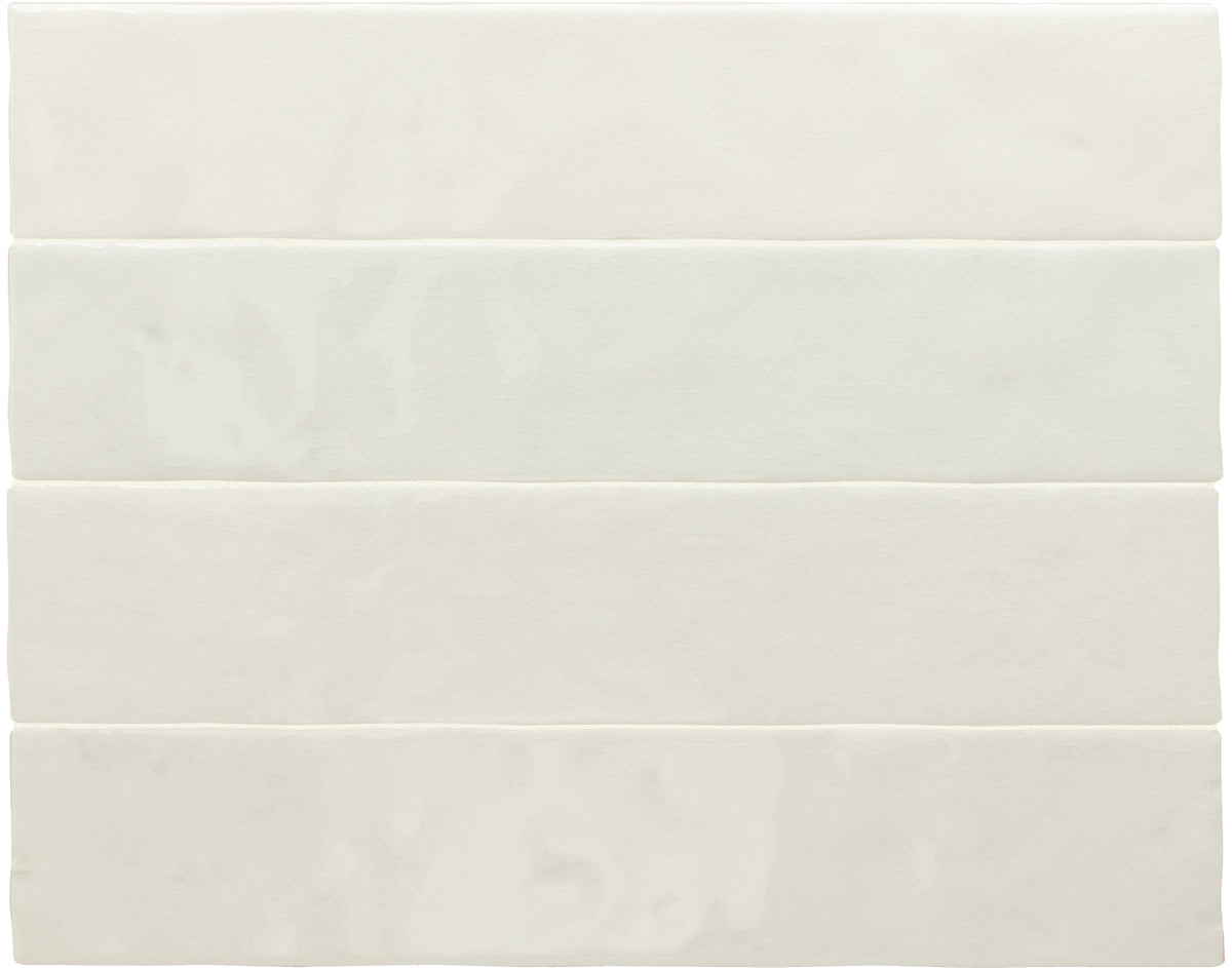 Meora | 2.5"x13" Ceramic Handmade Look Crackle Wall Tile