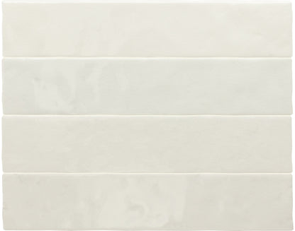 Meora | 2.5"x13" Ceramic Handmade Look Crackle Wall Tile