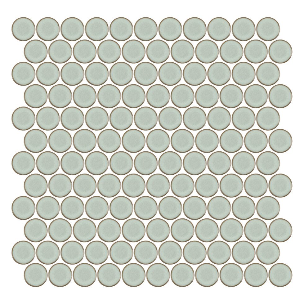 Stream | 1.25" Porcelain Penny Round Mosaic Tile