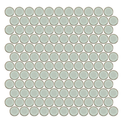 Stream | 1.25" Porcelain Penny Round Mosaic Tile