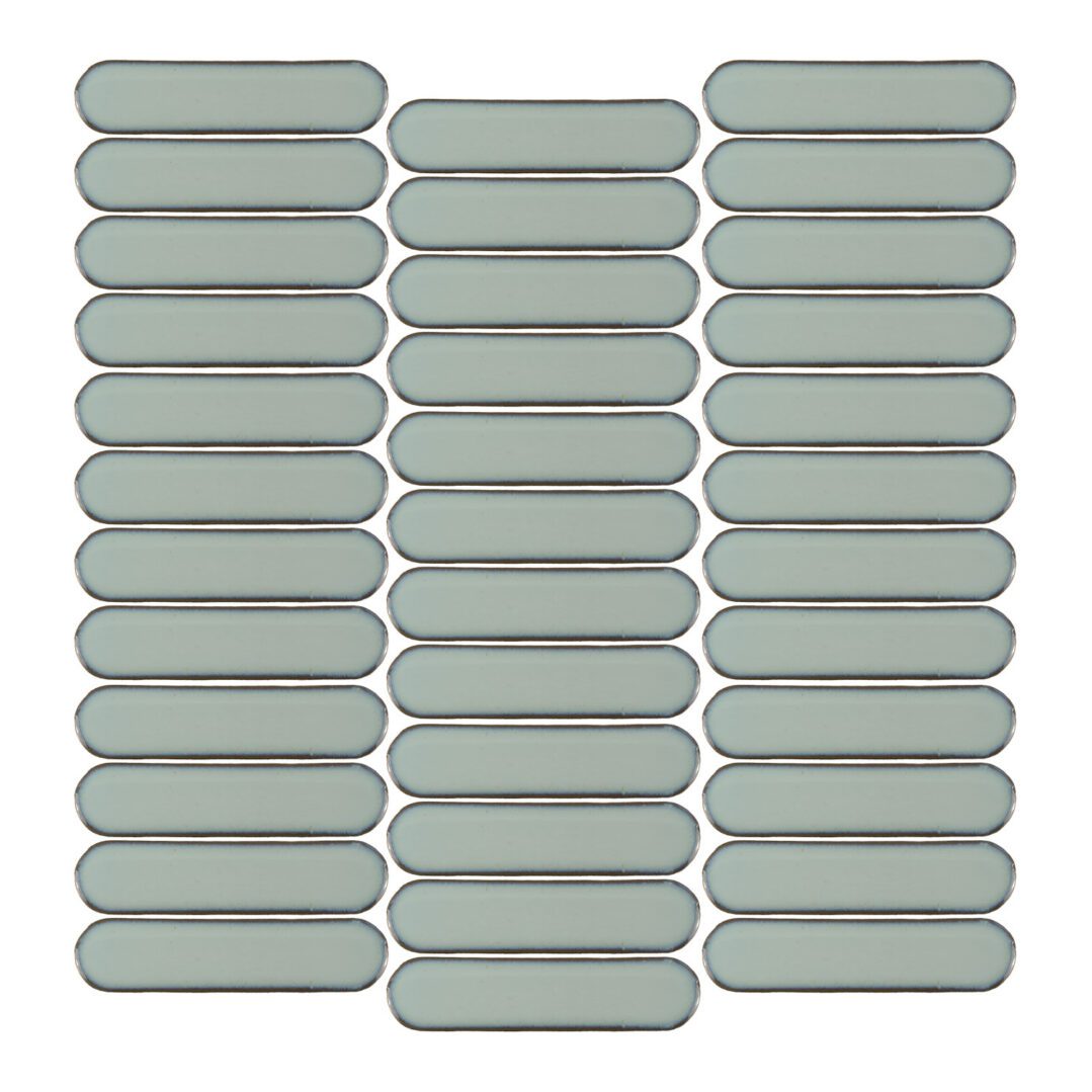 Stream | 1"x4" Porcelain Elongated Oval Mosaic Tile