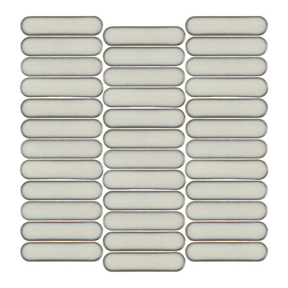 Stream | 1"x4" Porcelain Elongated Oval Mosaic Tile