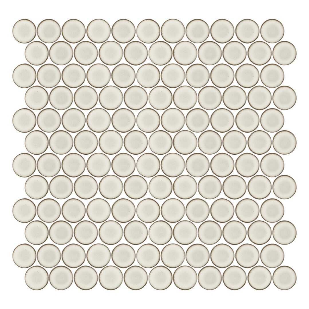 Stream | 1.25" Porcelain Penny Round Mosaic Tile
