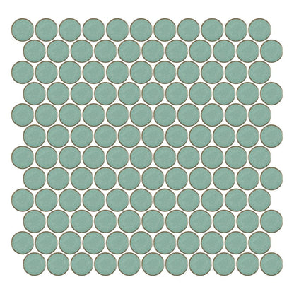 Stream | 1.25" Porcelain Penny Round Mosaic Tile