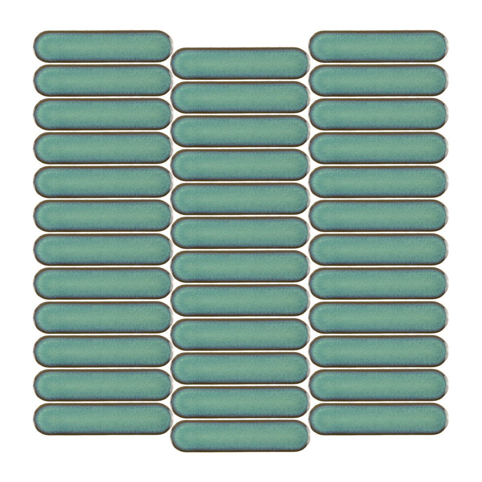 Stream | 1"x4" Porcelain Elongated Oval Mosaic Tile