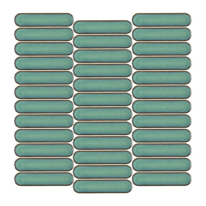 Stream | 1"x4" Porcelain Elongated Oval Mosaic Tile