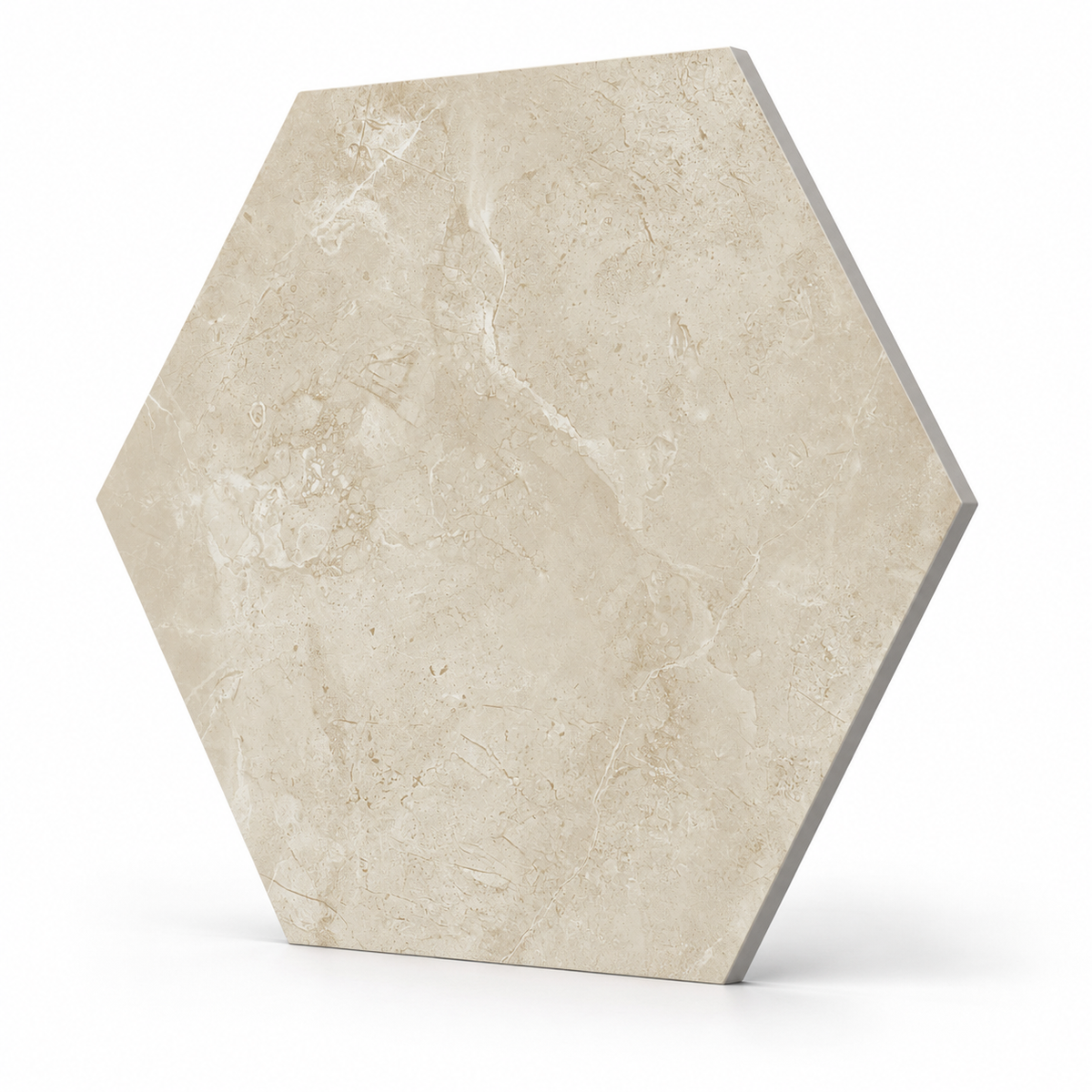 Sophia Hexagons | 8"x9" Porcelain Marble Look Floor & Wall Tile
