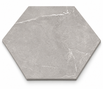 Sophia Hexagons | 8"x9" Porcelain Marble Look Floor & Wall Tile