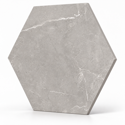 Sophia Hexagons | 8"x9" Porcelain Marble Look Floor & Wall Tile