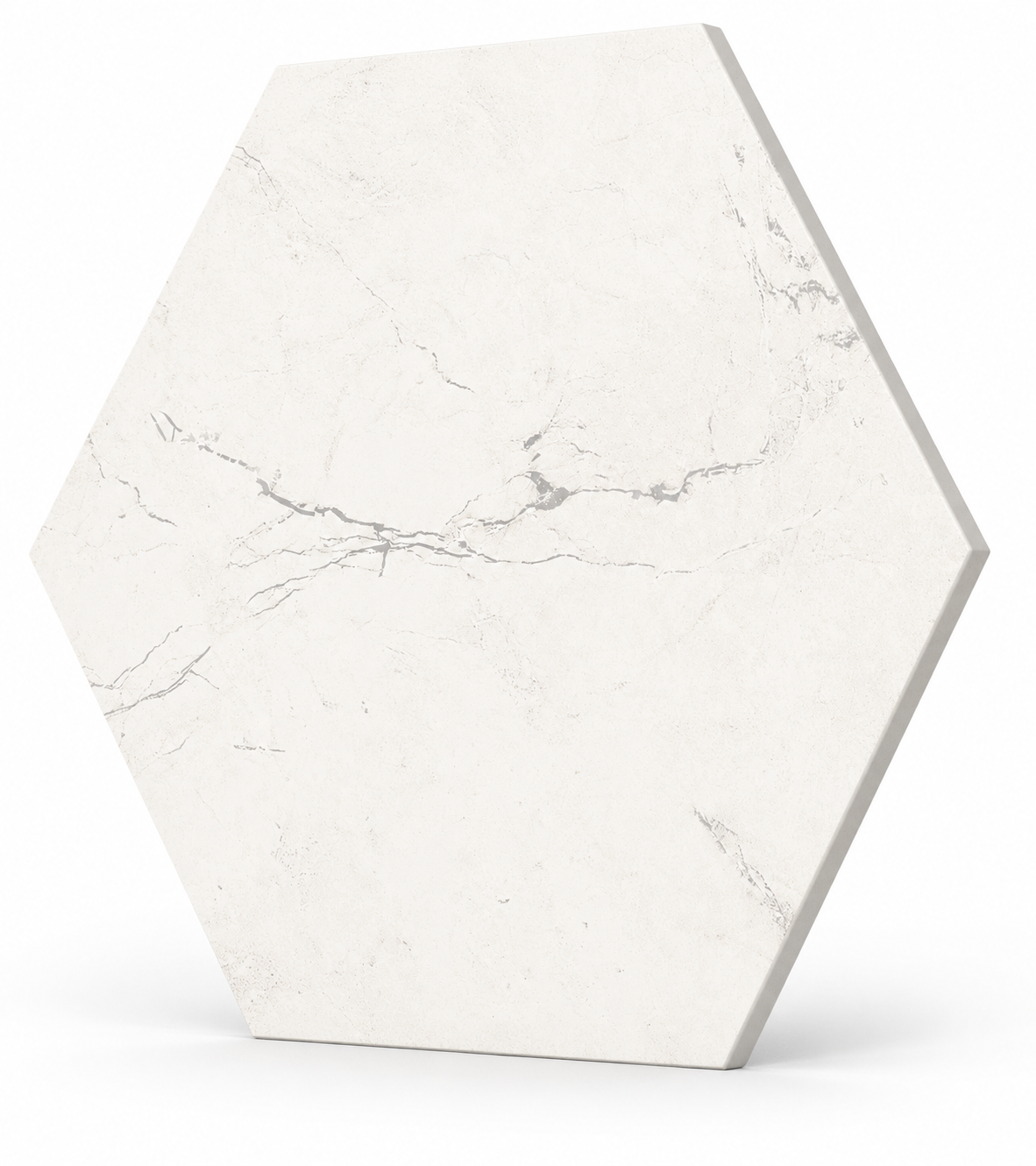 Sophia Hexagons | 8"x9" Porcelain Marble Look Floor & Wall Tile